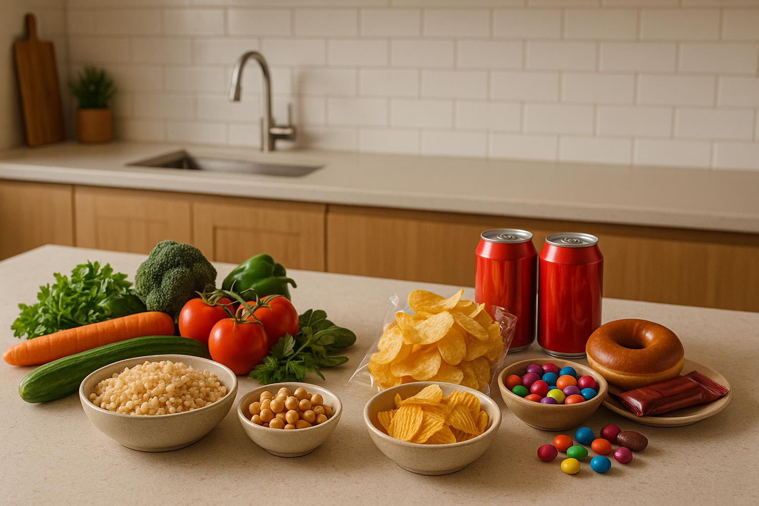 Ultraprocessed or minimally processed diets following healthy dietary guidelines on weight and cardiometabolic health: a randomized, crossover trial